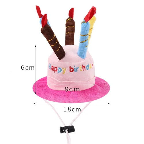 Déguisement Chihuahua : chapeau gâteau d’anniversaire rose confortable et tendance, parfait pour les fêtes, évènements ou halloween – taille parfaite pour les petits chiens - avec mesures
