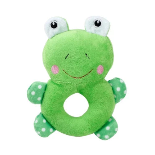 Jouet pour Chihuahua : anneau peluche à mâcher en forme de grenouille – Idéal pour stimuler et divertir votre petit chien ou chat