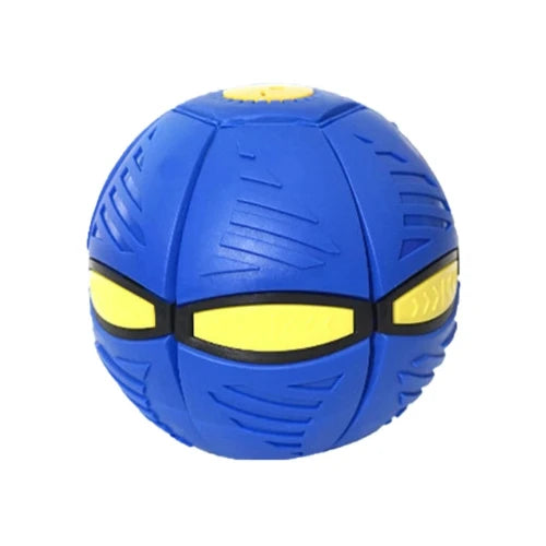 Jouet pour Chihuahua : frisbee bleu foncé qui se transforme en balle – Idéal pour stimuler et divertir votre petit chien ou chat