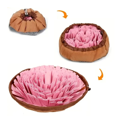 Jouet pour Chihuahua à renifler et gratter rose – Idéal pour stimuler et divertir votre petit chien ou chat