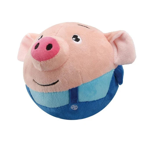 Jouet pour Chihuahua : peluche musicale en forme de cochon bleu – Idéal pour stimuler et divertir votre petit chien ou chat