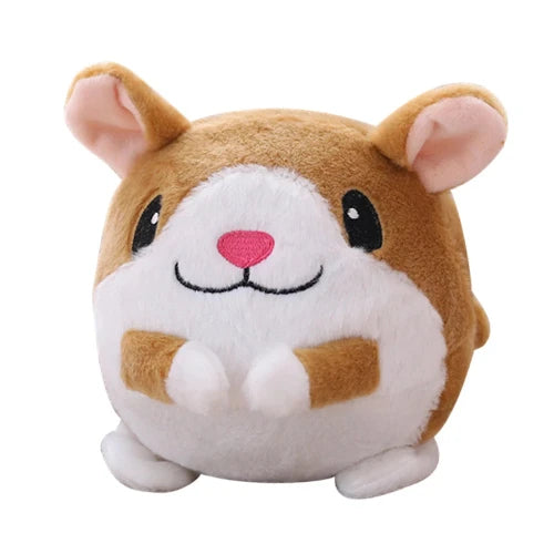 Jouet pour Chihuahua : peluche musicale en forme de hamster – Idéal pour stimuler et divertir votre petit chien ou chat