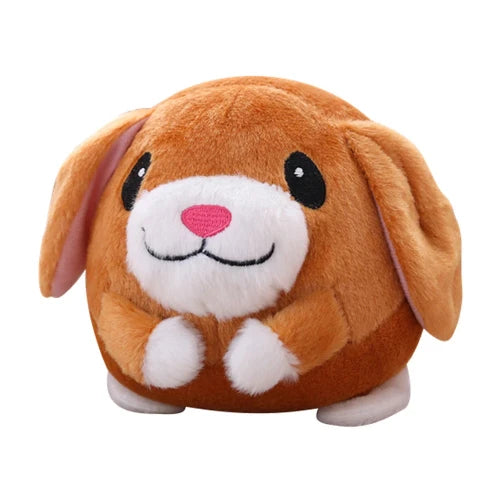 Jouet pour Chihuahua : peluche musicale en forme de lapin marron – Idéal pour stimuler et divertir votre petit chien ou chat