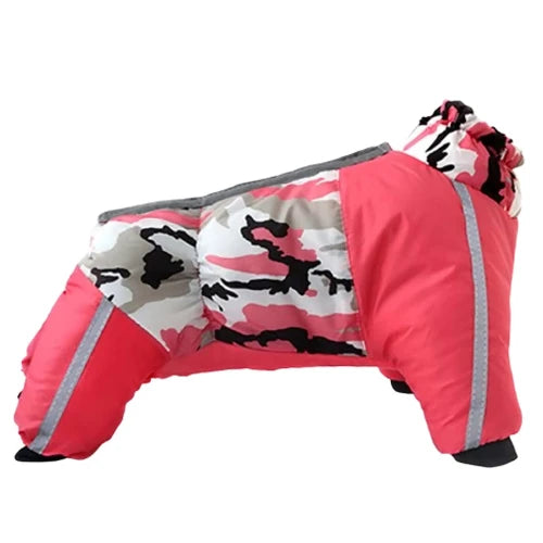 Manteau pour Chihuahua : combinaison ski camouflage rose β Confortable, parfait pour protΓ©ger votre petit chien ou chat pendant les promenades