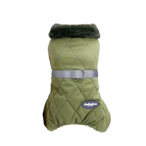 Manteau pour Chihuahua : doudoune verte avec col fourrure β Confortable, parfait pour protΓ©ger votre petit chien ou chat pendant les promenades