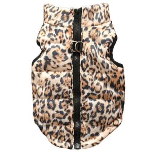 Manteau pour Chihuahua : doudoune motifs lΓ©opard β Confortable, parfait pour protΓ©ger votre petit chien ou chat pendant les promenades