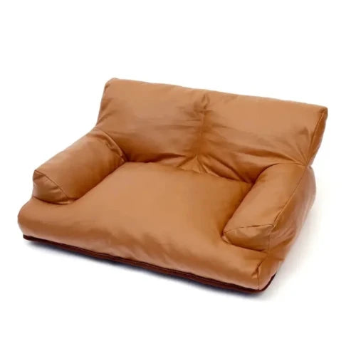 Niche pour Chihuahua : canapΓ© marron β Confort maximal avec intΓ©rieur moelleux, parfait pour les petits chiens ou chats