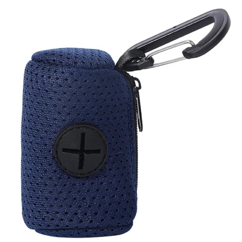 Accessoire pour Chihuahua - Porte-clés bleu avec sacs poubelle pour petit chien ou chat – Pratique pour ramasser les déjections