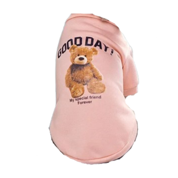 Pull pour Chihuahua rose motif good day avec nounours – Confortable, vêtement parfait pour garder votre petit chien ou chat au chaud