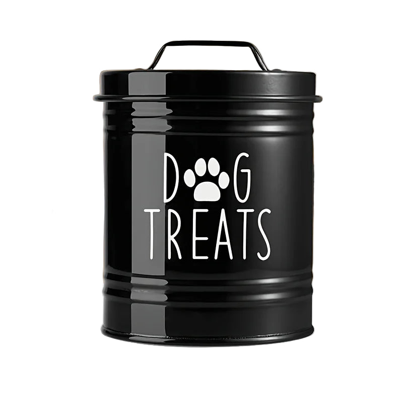 Dog Bowl: Metal kibble box