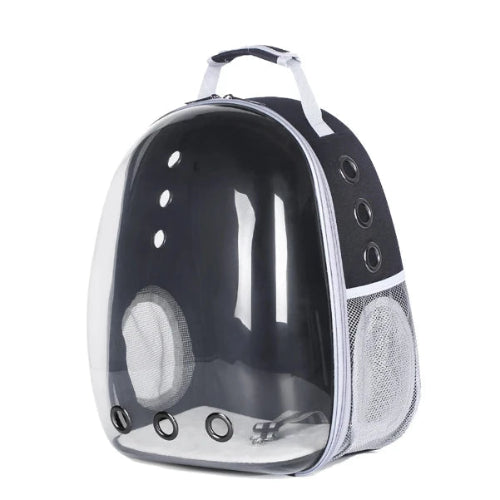 Sac Γ dos noir et bulle transparente pour transporter votre Chihuahua - idΓ©al pour emmener partout votre petit chien ou chat