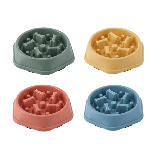 Dog Bowl: Anti-glutton Bone