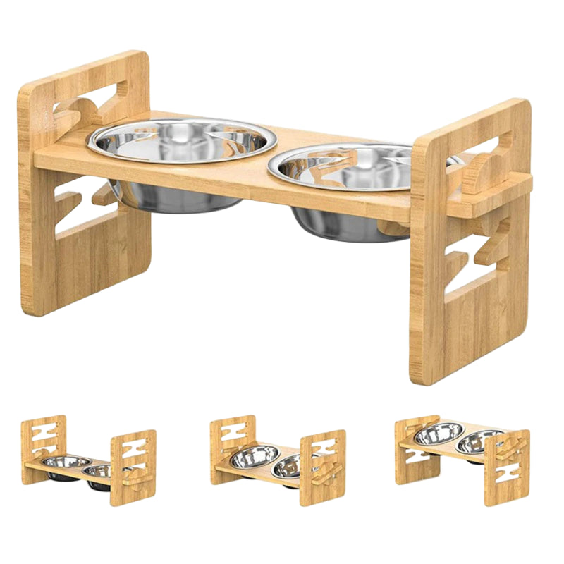Dog Bowl: Tilting Bamboo