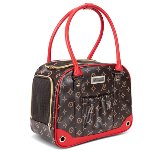 Sac de transport matelassé style Louis Vuitton pour Chihuahua – Pratique pour transporter facilement votre petit chien ou chat