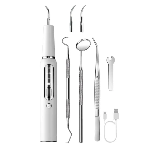 Accessoires pour Chihuahua : Brosse à dents ultrasons blanche – Nettoyage efficace des dents de votre petit chien ou chat