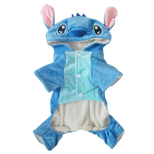 Déguisement Chihuahua : costume de lilo et stitch disney confortable et tendance, parfait pour les fêtes, évènements, anniversaires ou halloween – taille parfaite pour les petits chiens - vue de face