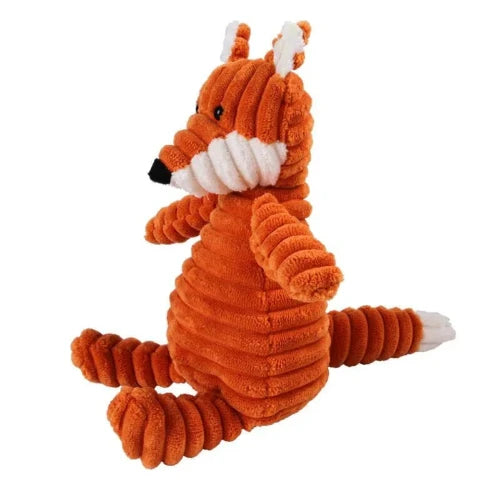 Jouet pour Chihuahua : peluche en forme de renard – Idéal pour occuper et divertir votre petit chien ou chat - vue de côté