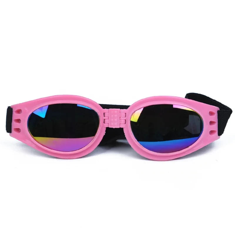 Lunettes pliables pour petits chiens, vendue sur la boutique Mon Petit Chihuahua. Couleur Rose