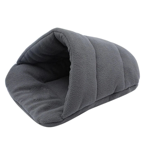 Niche pour Chihuahua en forme de chausson gris foncΓ© β Confort maximal, parfait pour les petits chiens ou chats