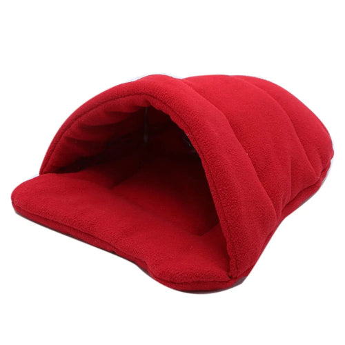 Niche pour Chihuahua en forme de chausson rouge β Confort maximal, parfait pour les petits chiens ou chats
