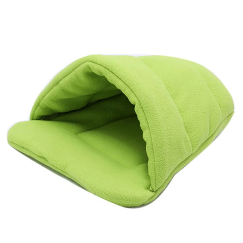 Niche pour Chihuahua en forme de chausson vert β Confort maximal, parfait pour les petits chiens ou chats