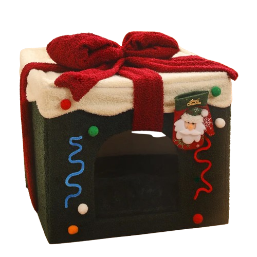 Niche pour Chihuahua en forme de cadeau de noël – Confort maximal parfait pour les petits chiens ou chats