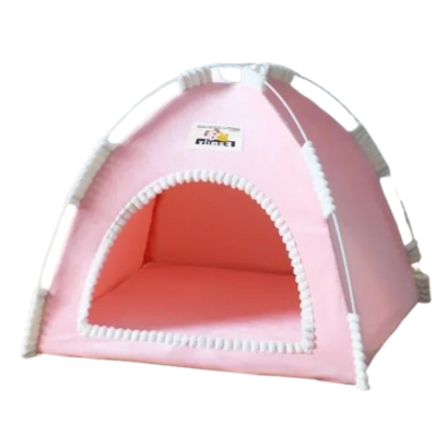 Niche pour Chihuahua : tente rose – Confort maximal avec intérieur moelleux, parfait pour les petits chiens ou chats