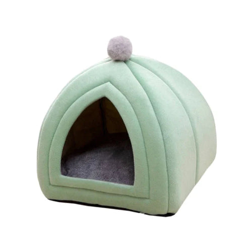 Niche pour Chihuahua en forme de tente verte β Confort maximal, parfait pour les petits chiens ou chats