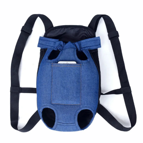 Transport : Porte-bรฉbรฉ ventral bleu marine pour Chihuahua โ Confortable et pratique, idรฉal pour transporter votre petit chien ou chat