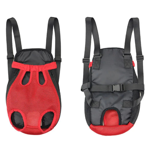 Transport : Porte-bรฉbรฉ ventral rouge pour Chihuahua โ Confortable et pratique, idรฉal pour transporter votre petit chien ou chat