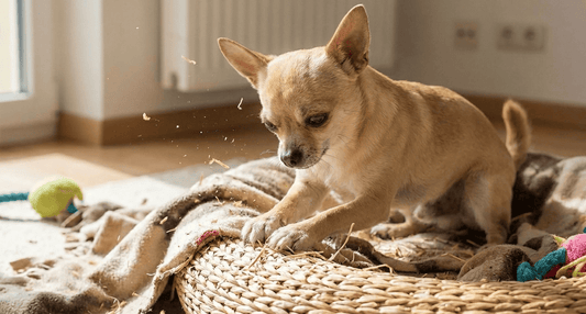 Pourquoi mon chien gratte son panier ?