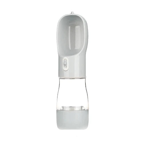Abreuvoir portable pour chien, gamelle grise, pratique pour les sorties et les promenades, idéal pour hydrater votre petit chien