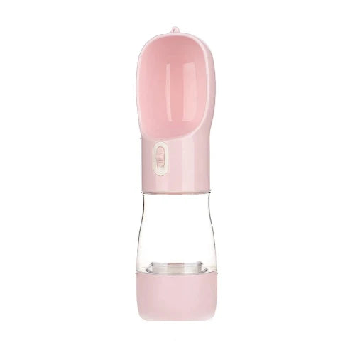 Abreuvoir portable pour chien, gamelle rose, pratique pour les sorties et les promenades, idéal pour hydrater votre petit chien