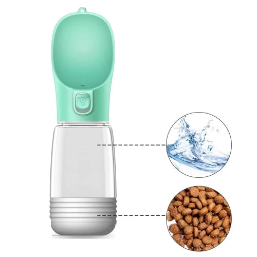 Abreuvoir portable pour chien, gamelle verte, pratique pour les sorties et les promenades, idéal pour hydrater votre petit chien