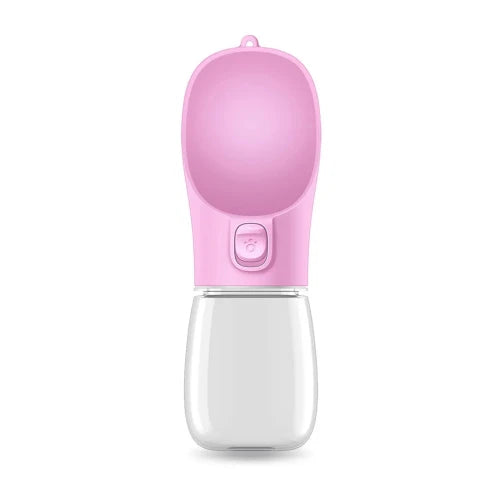 Abreuvoir portable pour chien, gamelle rose, pratique pour les sorties et les promenades, idéal pour hydrater votre petit chien