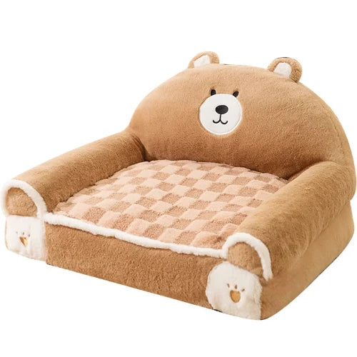 Niche pour Chihuahua - Canapé lit en forme de nounours – confortable, parfait pour faire dormir votre petit chien ou chat
