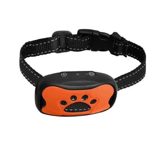 Chihuahua-Halsband: Anti-Bell-Orange-Pfote