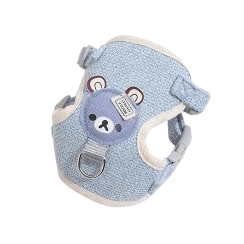 Harnais Chihuahua : Nounours Bleu