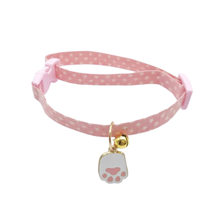 Collier pour Chihuahua rose avec pendentif motif patte. Elégant, pour offrir confort et sécurité à votre petit chien ou chat
