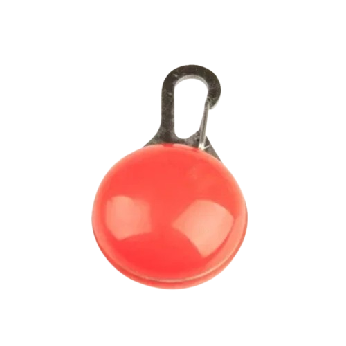 Collier pour Chihuahua : porte clé rouge avec éclairage LED. Élégant, pour offrir confort et sécurité à votre petit chien ou chat