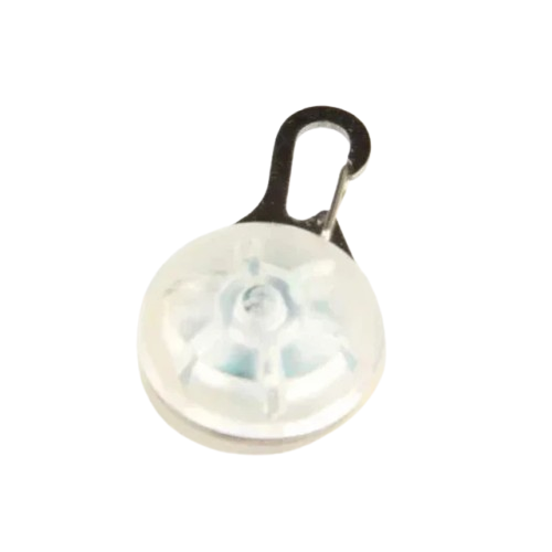 Collier pour Chihuahua : porte clé transparent avec éclairage LED. Élégant, pour offrir confort et sécurité à votre petit chien ou chat