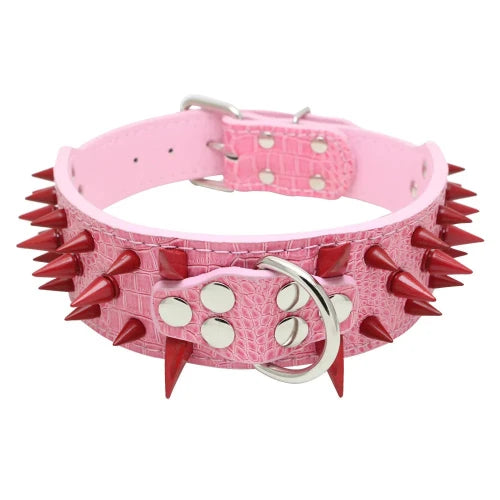 Chihuahua Collar: Punk Spikes Leather