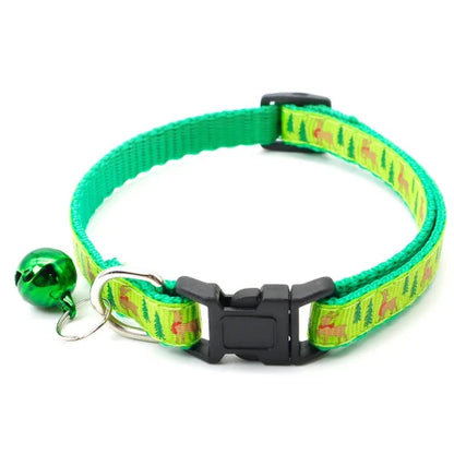 Collier pour Chihuahua avec motifs de noël rennes vert flashy, pour offrir confort et sécurité à votre petit chien ou chat