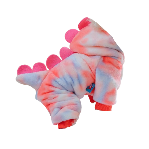 Déguisement Chihuahua : costume de dinosaure rose confortable et tendance, parfait pour les fêtes, évènements, anniversaires ou halloween – taille parfaite pour les petits chiens