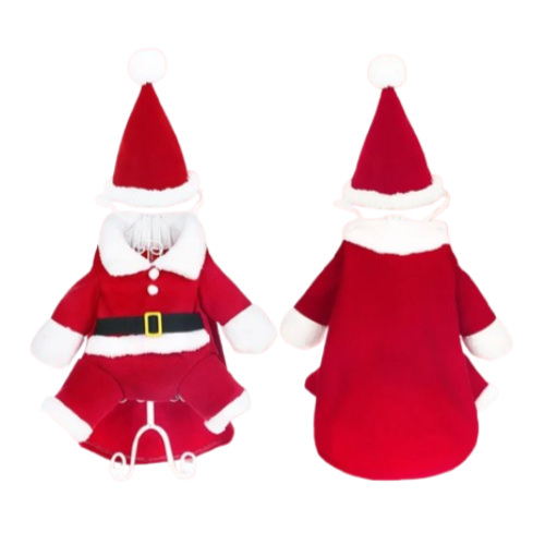 Déguisement Chihuahua : costume de père noël confortable et tendance, parfait pour les fêtes, évènements, anniversaires ou halloween – taille parfaite pour les petits chiens
