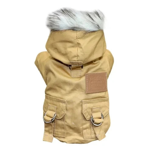 Chihuahua-Mantel: Warme Daunenjacke