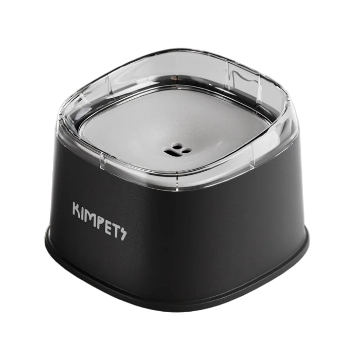 Gamelle anti éclaboussures surélevée. Adaptée à tous les petits chiens et les chats. Vendue sur la boutique Mon Petit Chihuahua. Couleur noire et blanche