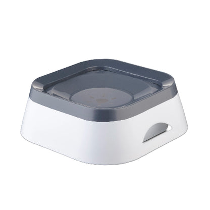 Gamelle anti éclaboussures de grande capacité pour l’eau. Adaptée à tous les petits chiens et les chats. Vendue sur la boutique Mon Petit Chihuahua. Couleur blanc et gris