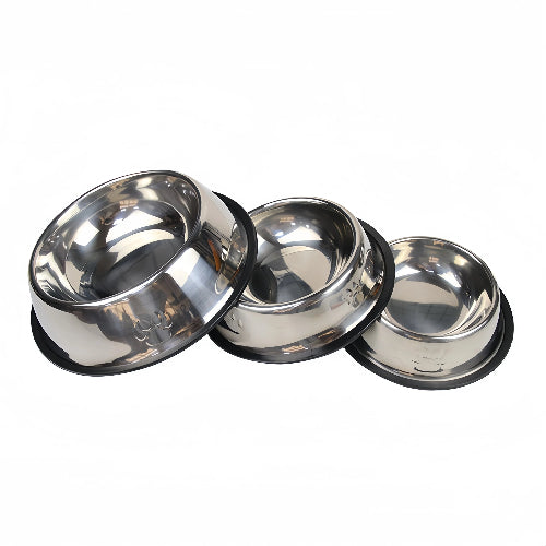 Dog Bowl: Non-slip stainless steel