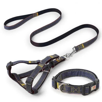 Chihuahua Harness: Black and Yellow Set
